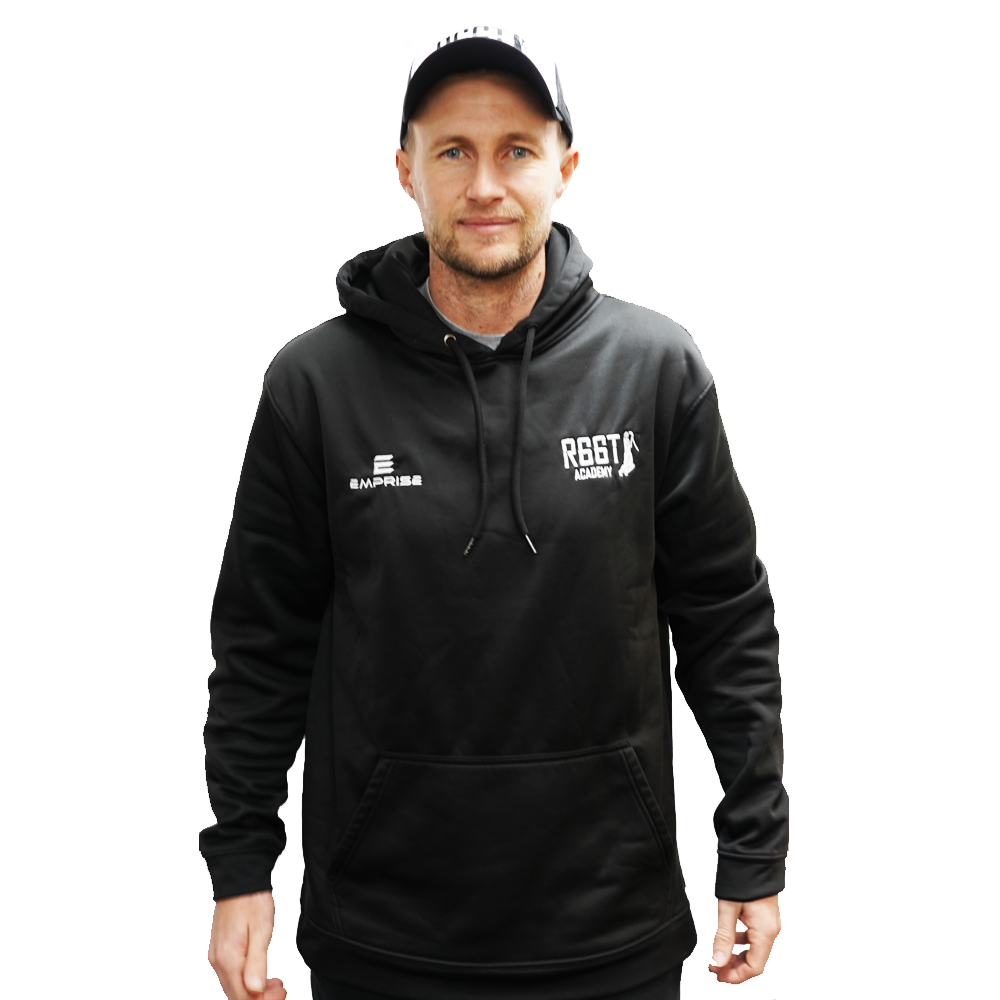 R66T Academy Adult Black Cricket Hoodie