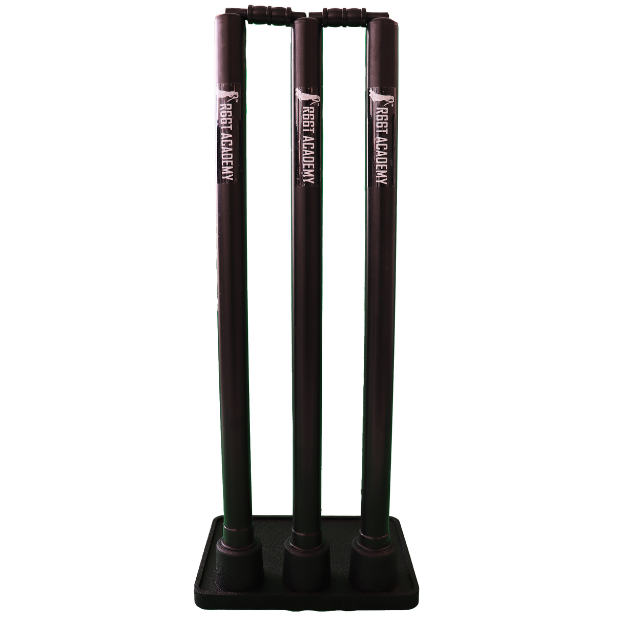 R66T Academy Stumps - Rubber Cricket Stumps (black)