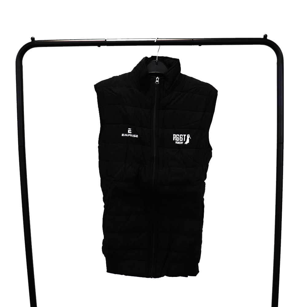 R66T Academy Adult Black Cricket Gilet