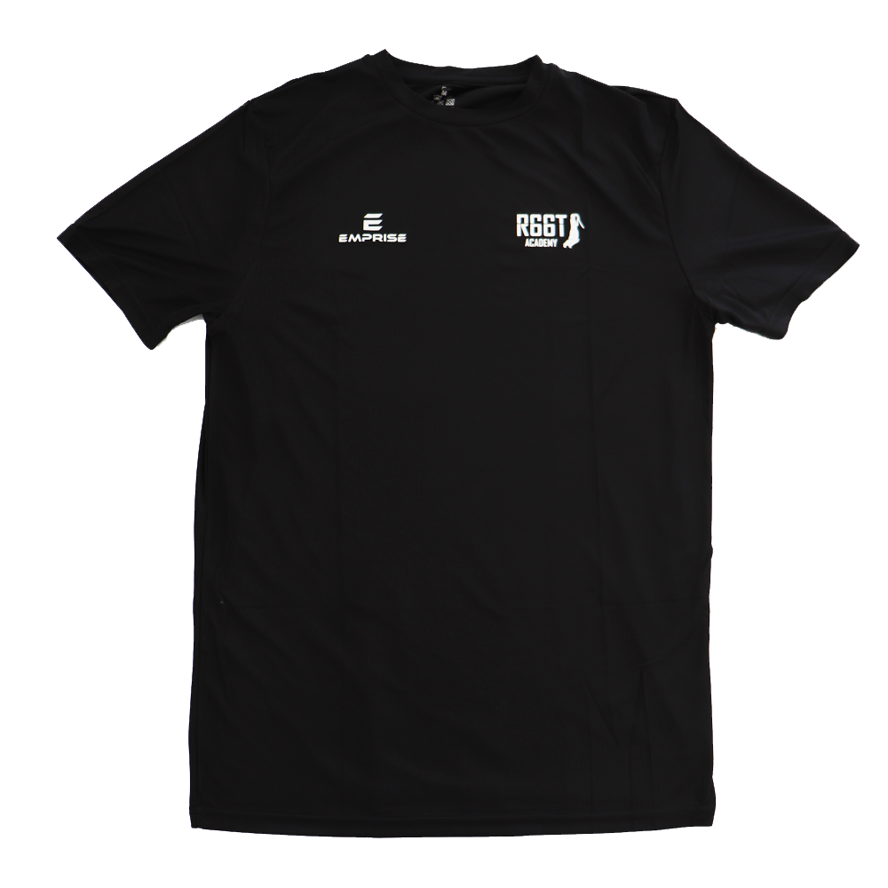 R66T Academy Adult Black Cricket T-Shirt